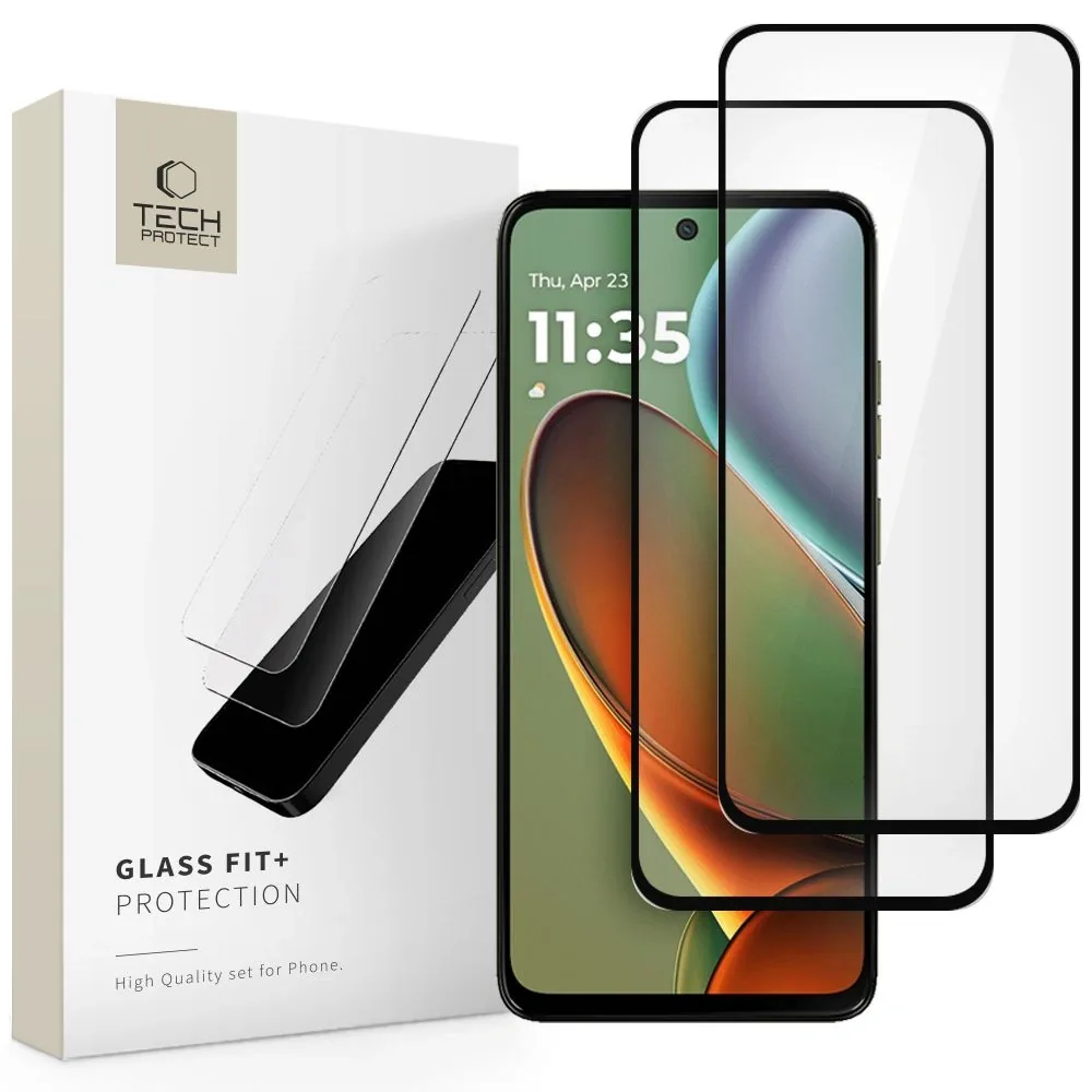 Kryt Tech-Protect Glass Fit+ Motorola Moto G15 / G15 Power / G05 / E15 Black [2 PACK]