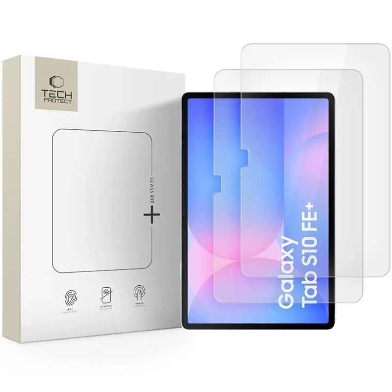 Kryt Tech-Protect Glass Fit+ Samsung Galaxy Tab S10 FE+ Plus 13.1 X620 / X626b Clear [2 PACK]