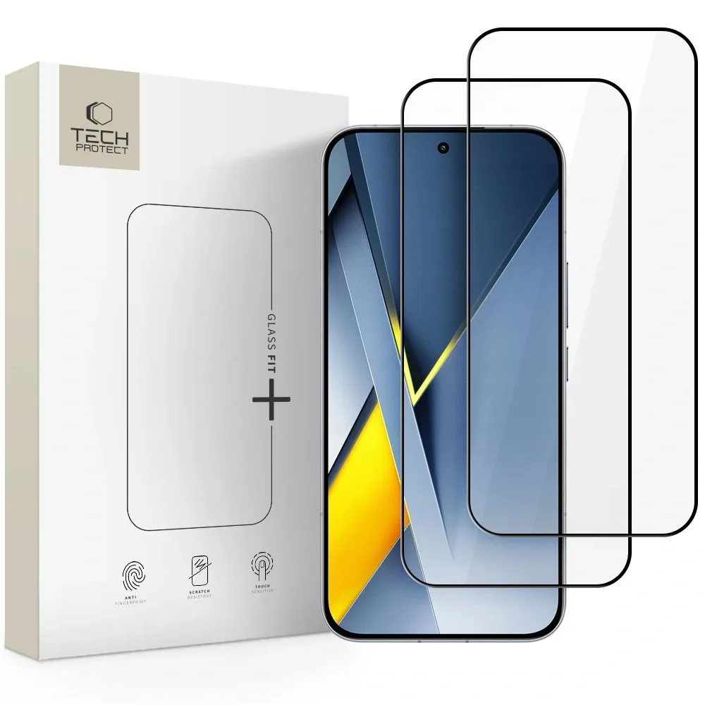 Kryt Tech-Protect Glass Fit+ Xiaomi Poco F8 Ultra Black [2 PACK]