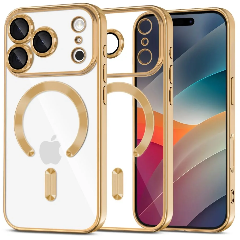 Kryt Tech-Protect MagFlex MagSafe Case for Apple iPhone 17 Pro Shiny Gold