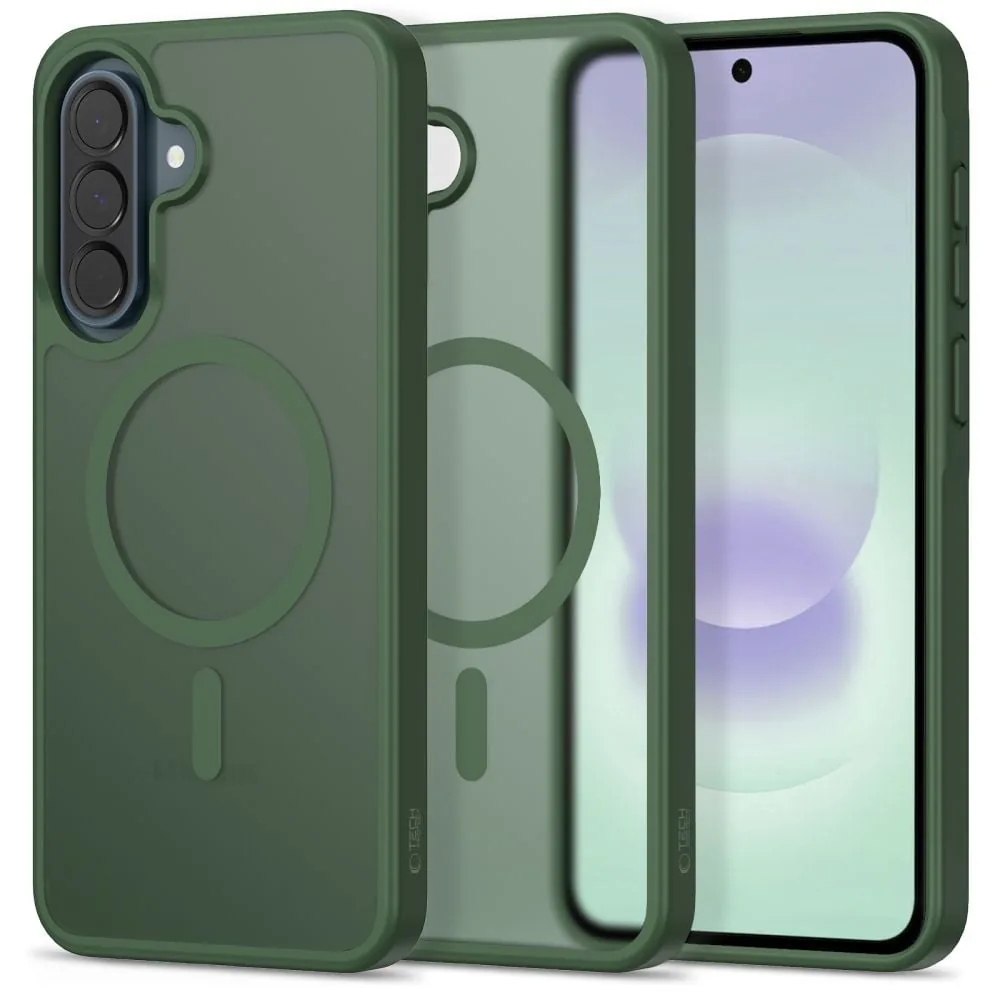 Kryt Tech-Protect Magmat MagSafe Samsung Galaxy A36 / A56 / A37 5G Matte Green