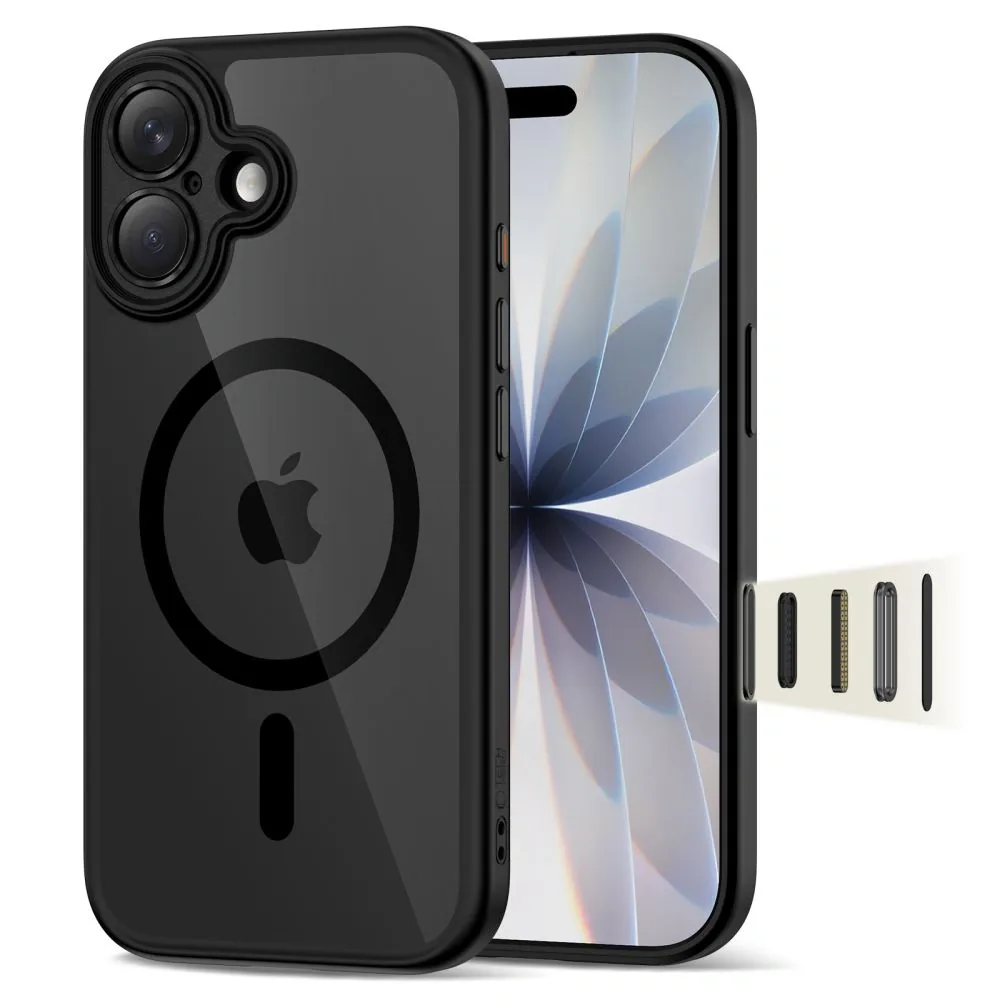 Kryt Tech-Protect Magpeak MagSafe CC Apple iPhone 17 Black/clear
