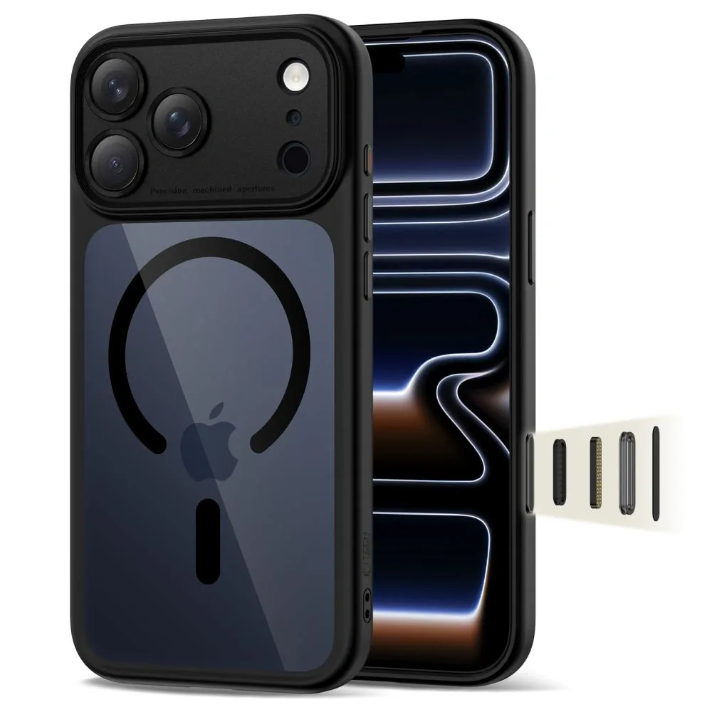 Kryt Tech-Protect Magpeak MagSafe CC Apple iPhone 17 Pro Max Black/clear