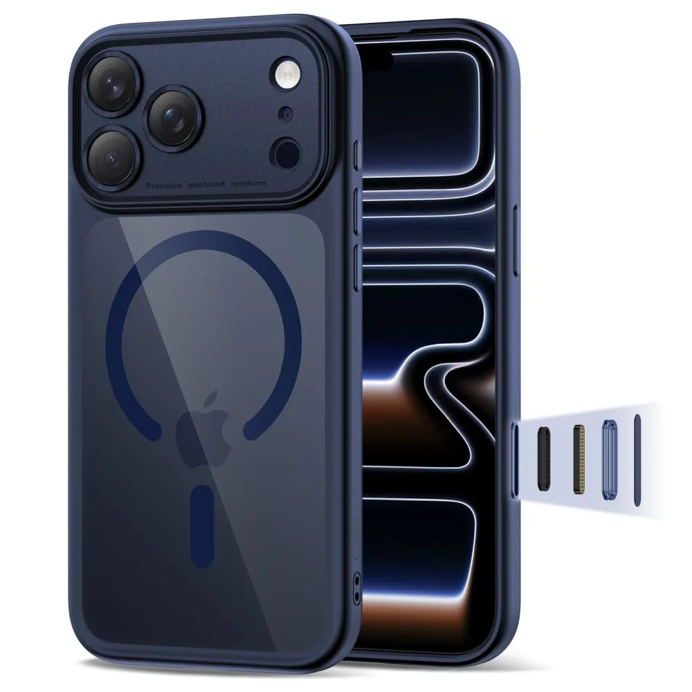Kryt Tech-Protect Magpeak MagSafe CC Apple iPhone 17 Pro Max Deep Blue/clear