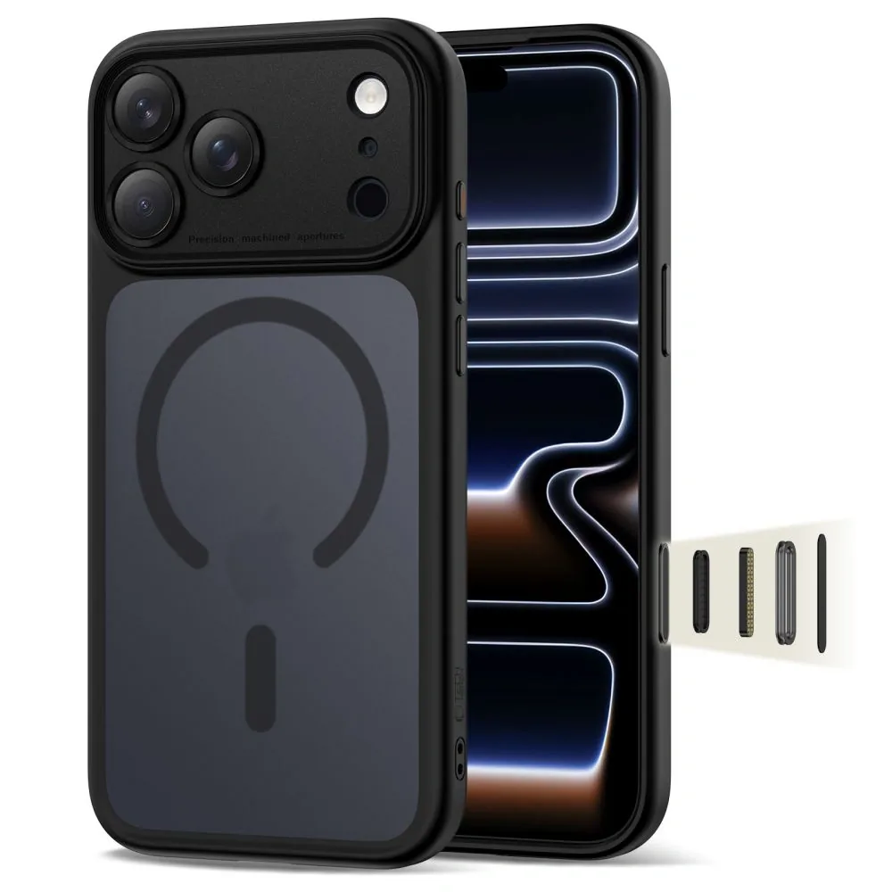 Kryt Tech-Protect Magpeak MagSafe CC Apple iPhone 17 Pro Max Matte Black