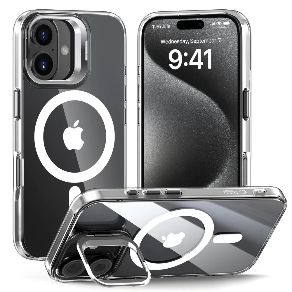 Kryt Tech-Protect Magstand MagSafe Apple iPhone 16 Clear