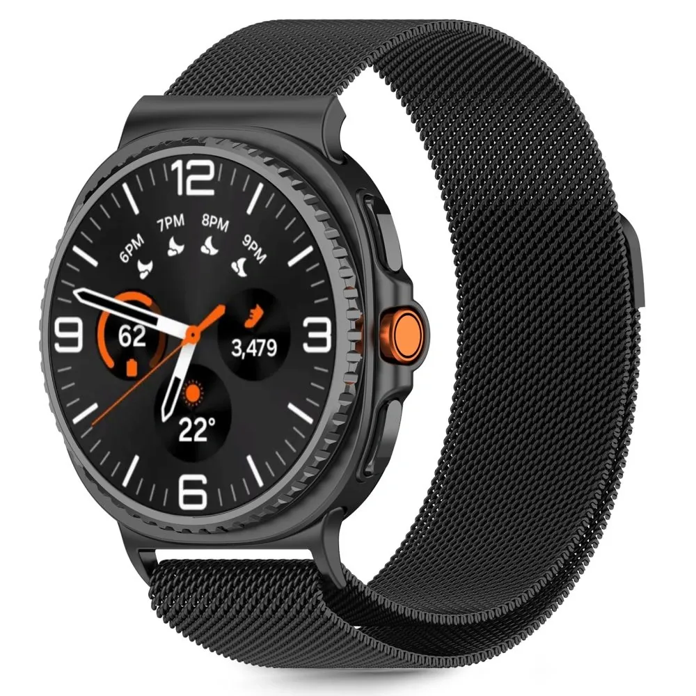 Kryt Tech-Protect Milaneseband Samsung Galaxy Watch 8 / Classic 40/44/46mm Black