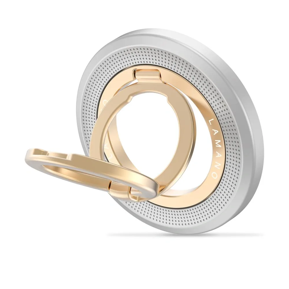 Kryt Tech-Protect MMR700 Lamano Magnetic MagSafe Phone Ring Titanium/gold