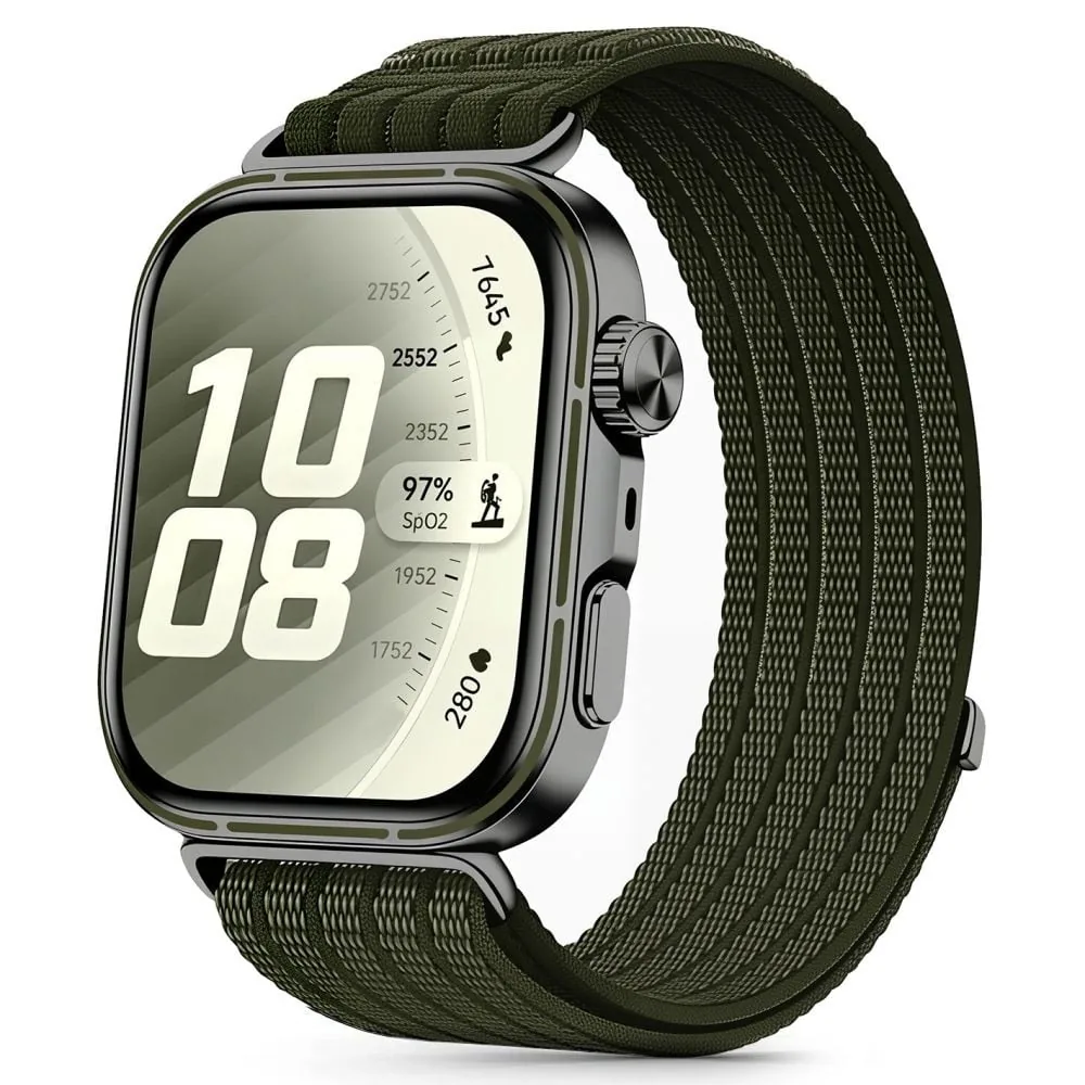 Kryt Tech-Protect Nylon Huawei Watch Fit 3 / 4 / 4 Pro / 5 / 5 Pro Military Green