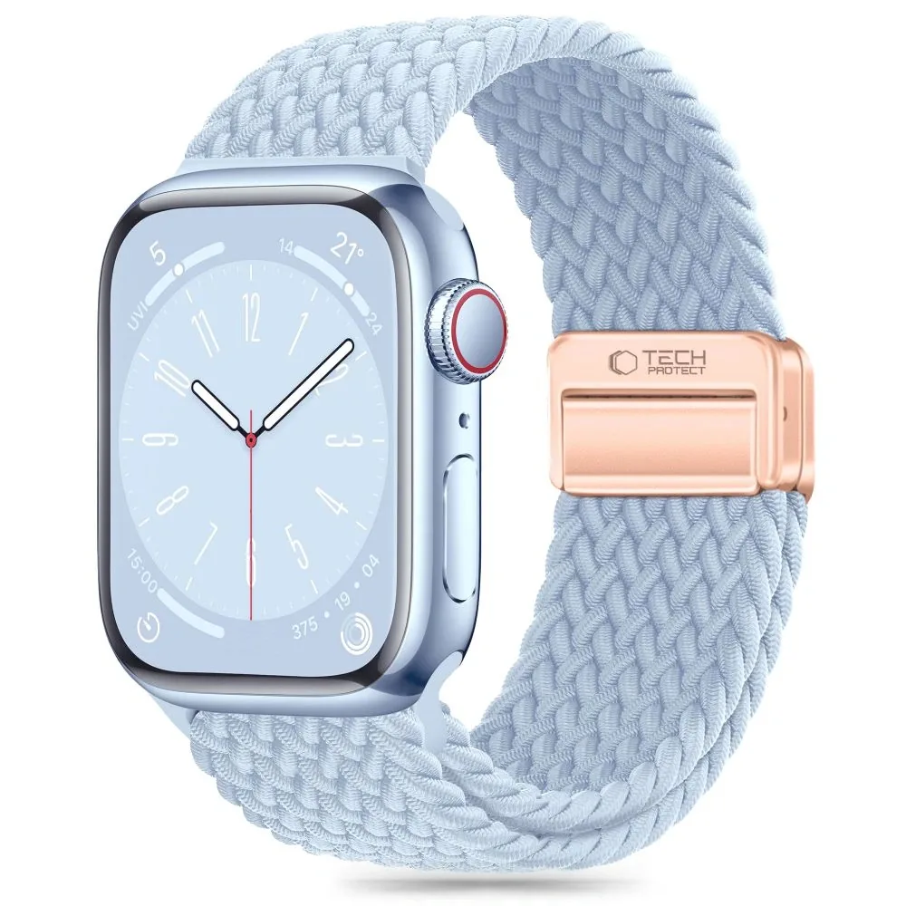 Kryt Tech-protect Nylonmag Strap Apple Watch 4/5/6/7/8/9/SE/10 38/40/41/42mm Baby Blue