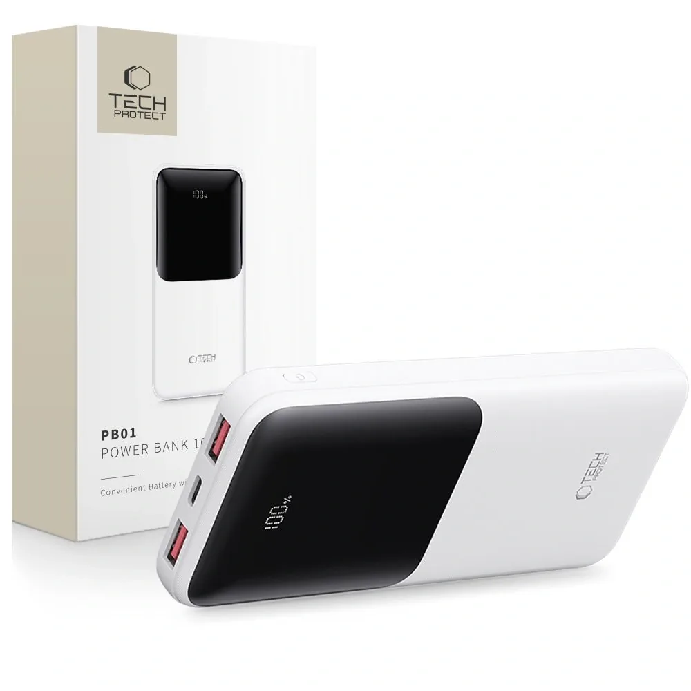 Tech-Protect PB01 Powerbank 10000mAh 22.5W White