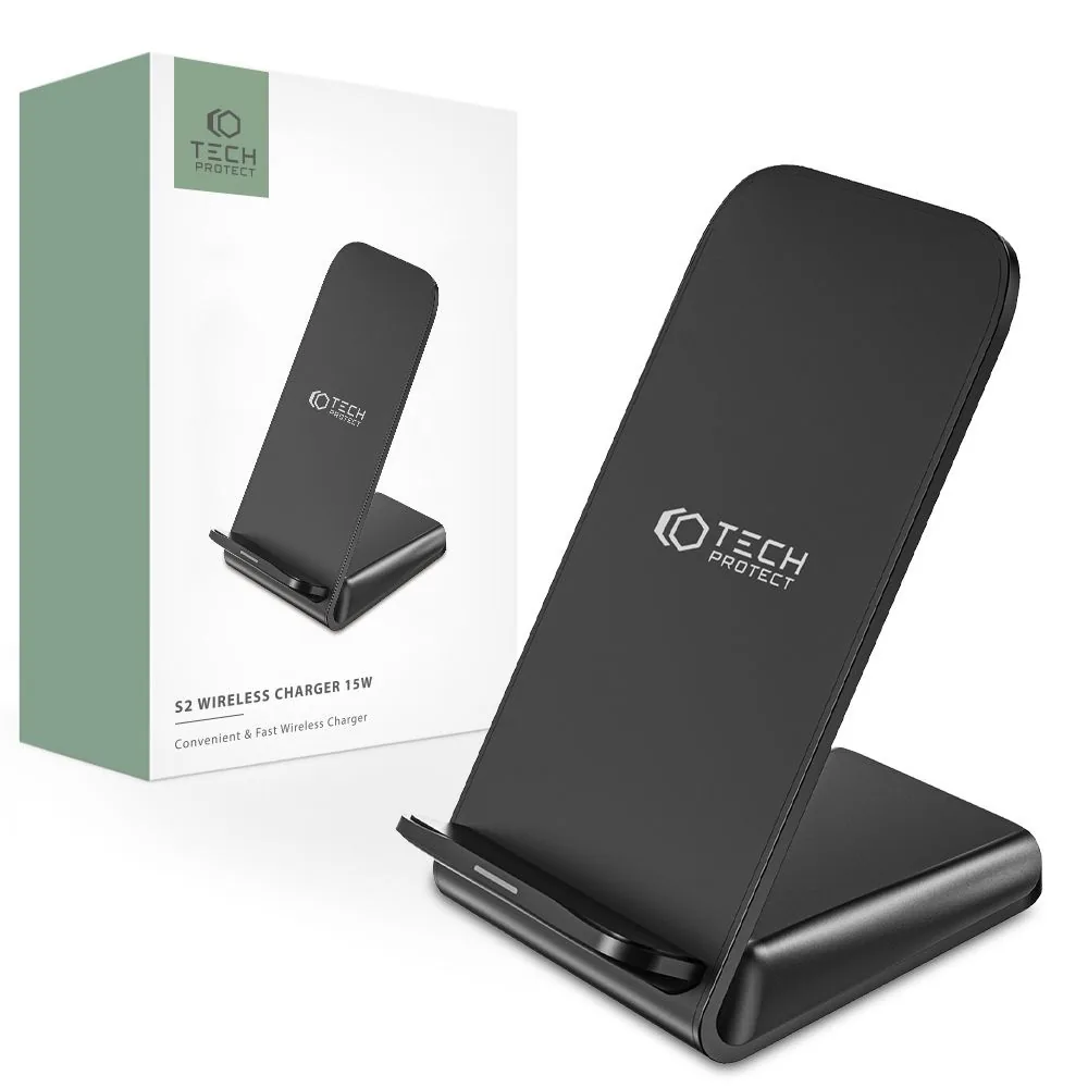 Bezdrátová nabíječka Tech-Protect Qi15W-S2 Wireless Charger 15W Black
