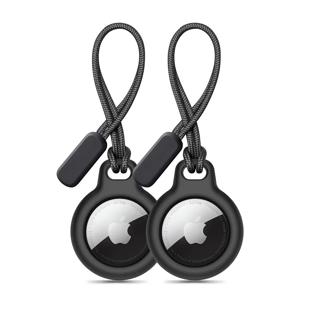 Kryt Tech-Protect Rough Chain Apple Airtag Black [2 PACK]