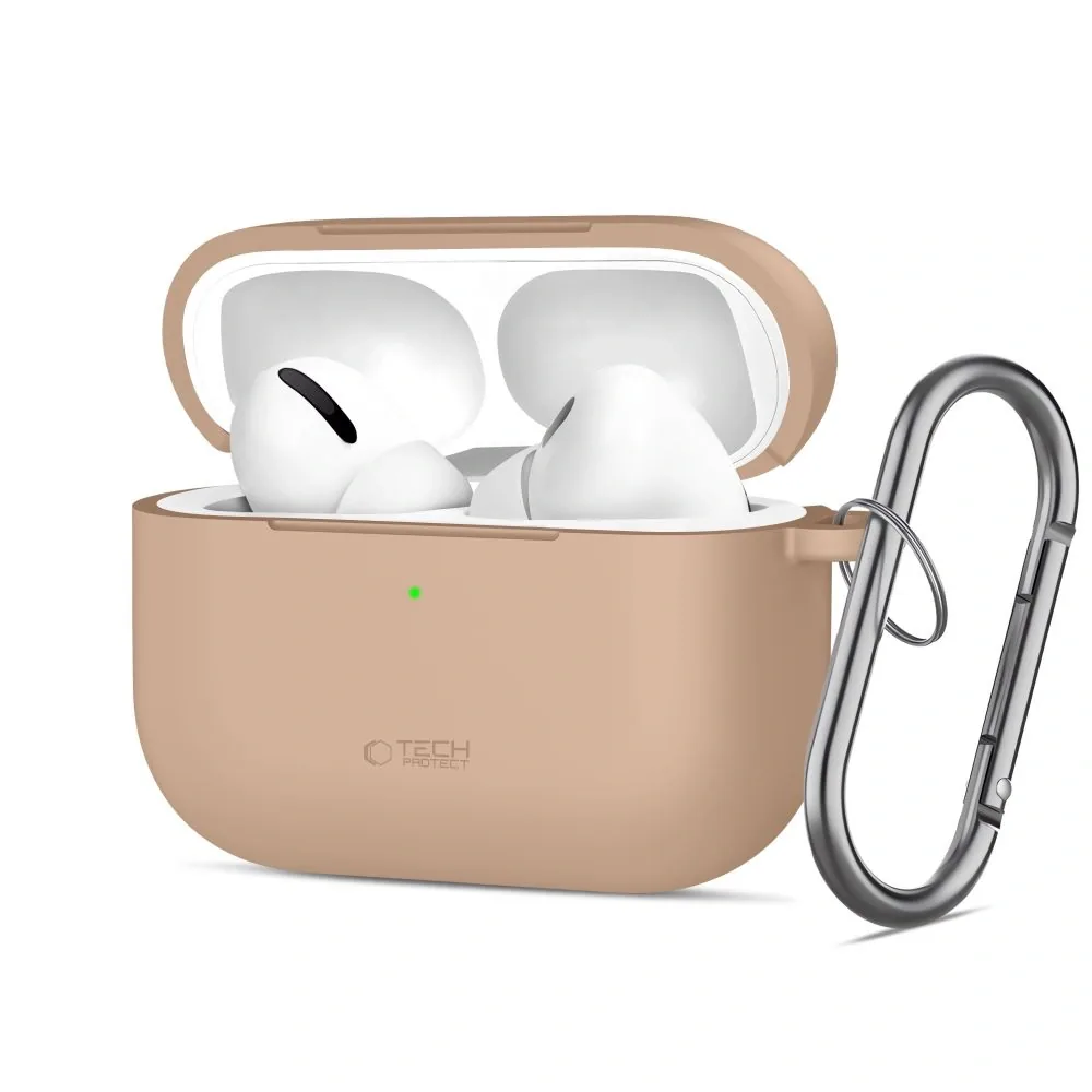 Kryt Tech-Protect Silicone Hook Apple AirPods Pro 3 Caffe Latte