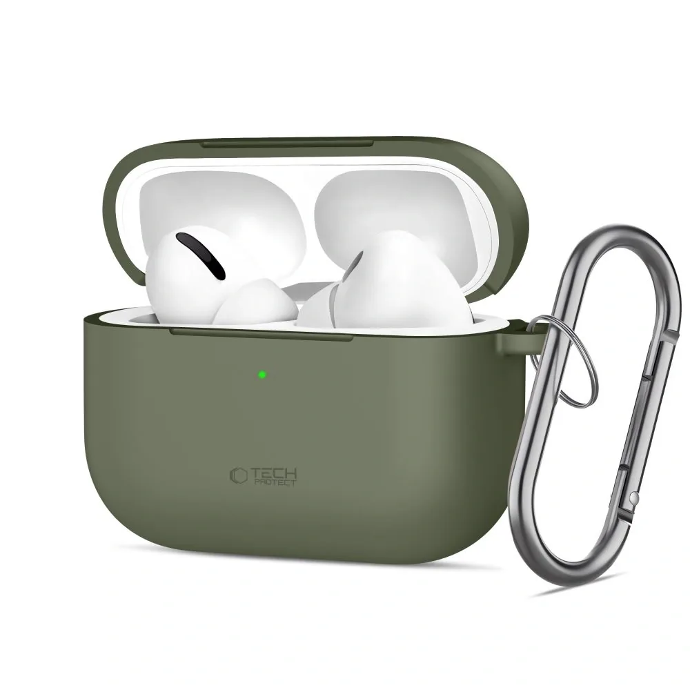 Kryt Tech-Protect Silicone Hook Apple AirPods Pro 3 Olive Green