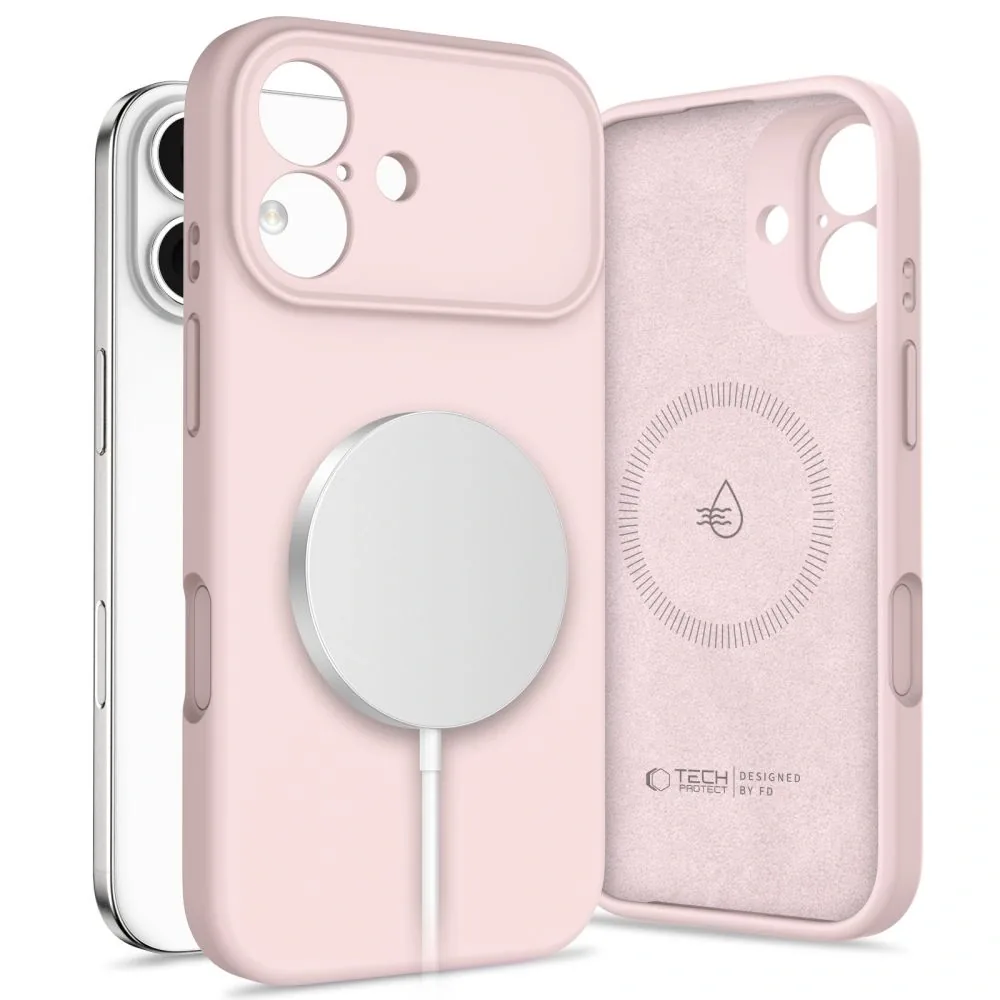 Kryt Tech-Protect Silicone MagSafe Apple iPhone 17 Pink Pearl
