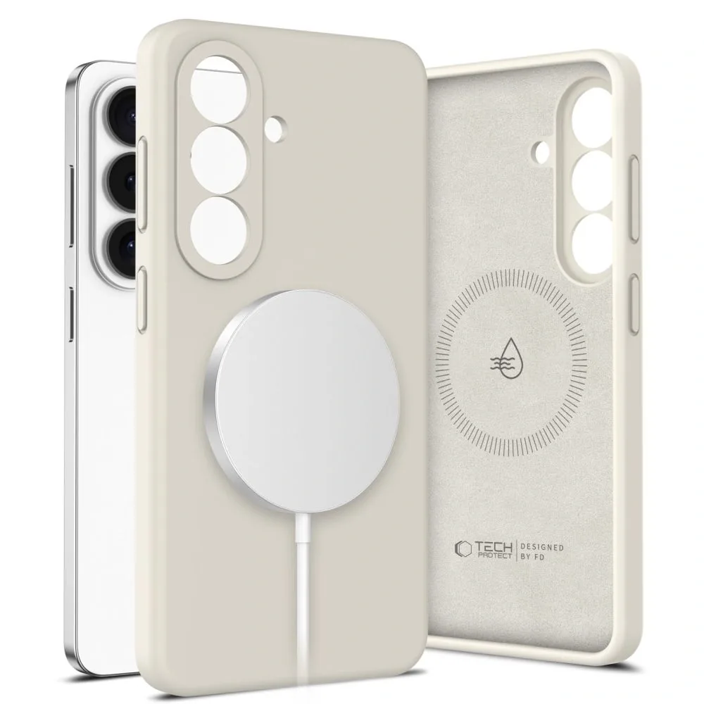 Kryt Tech-Protect Silicone MagSafe Samsung Galaxy S26+ Plus Cosmic Latte