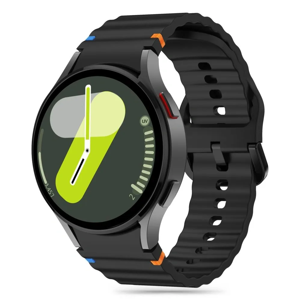 Kryt Tech-Protect Silicone Sport Band for Samsung Galaxy Watch 4/5/5 Pro/6/7/FE Black