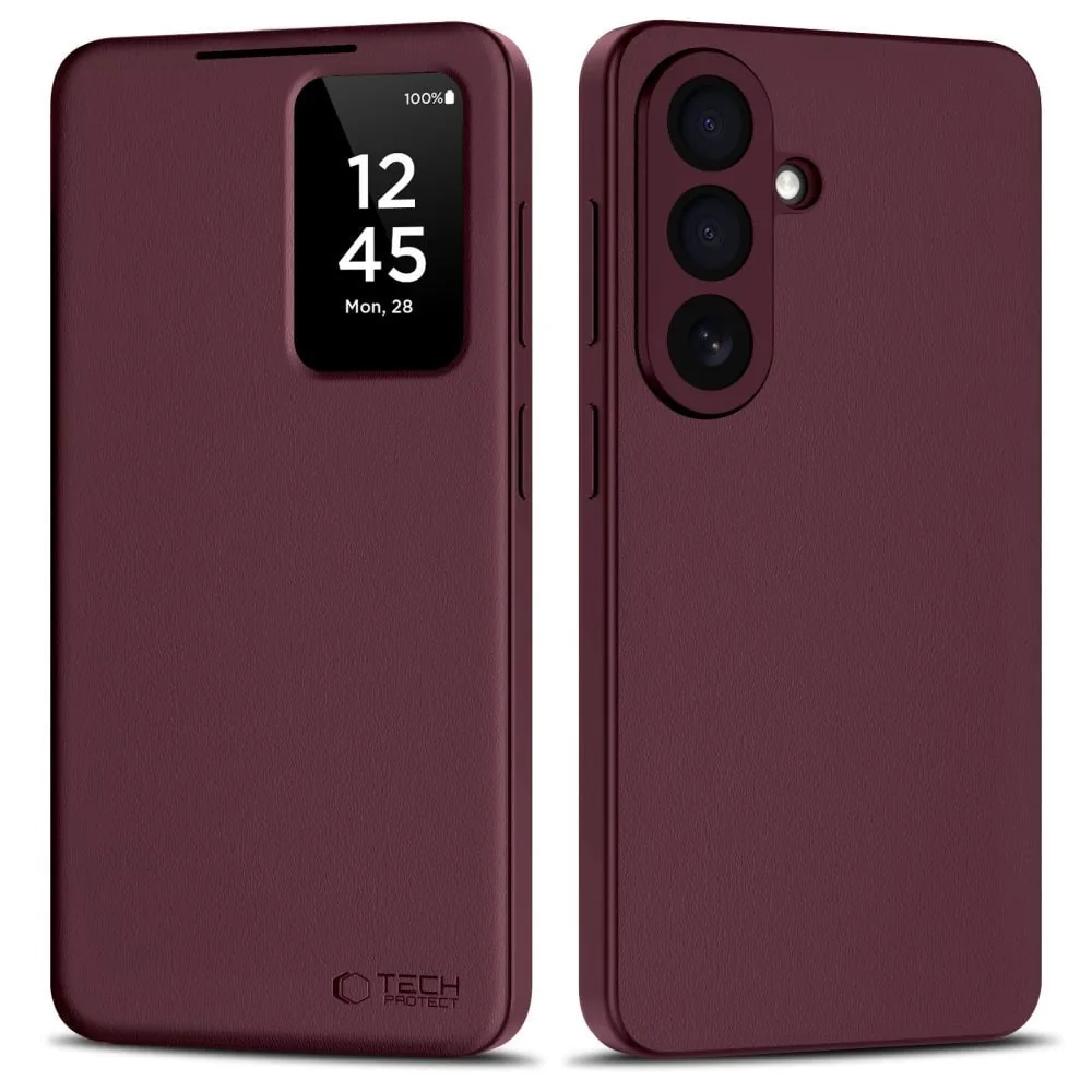 Knížkové pouzdro Tech-Protect Smart Wallet Samsung Galaxy A57 5G Mulberry