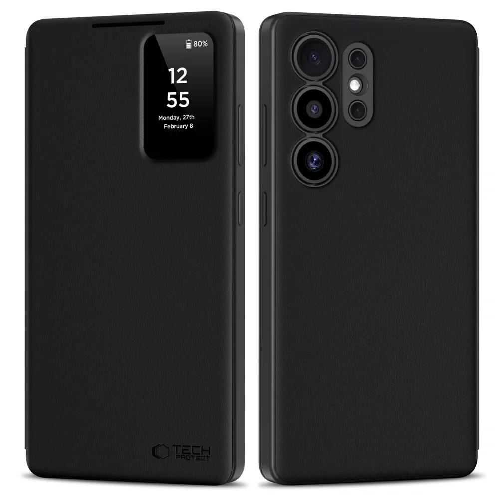 Knížkové pouzdro Tech-Protect Smart Wallet Samsung Galaxy S25 Ultra Matte Black