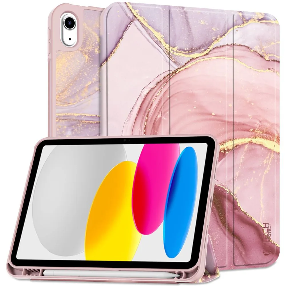 Kryt Tech-Protect SmartCase Pen Apple iPad 10.9" 2022 / 11" 2025 Marble