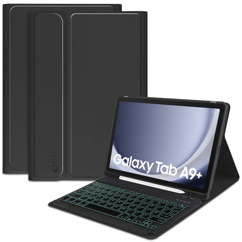 Kryt Tech-Protect SmartCase Pen + Keyboard Samsung Galaxy Tab A9+ Plus 11.0 X210 / X215 / X216 Black