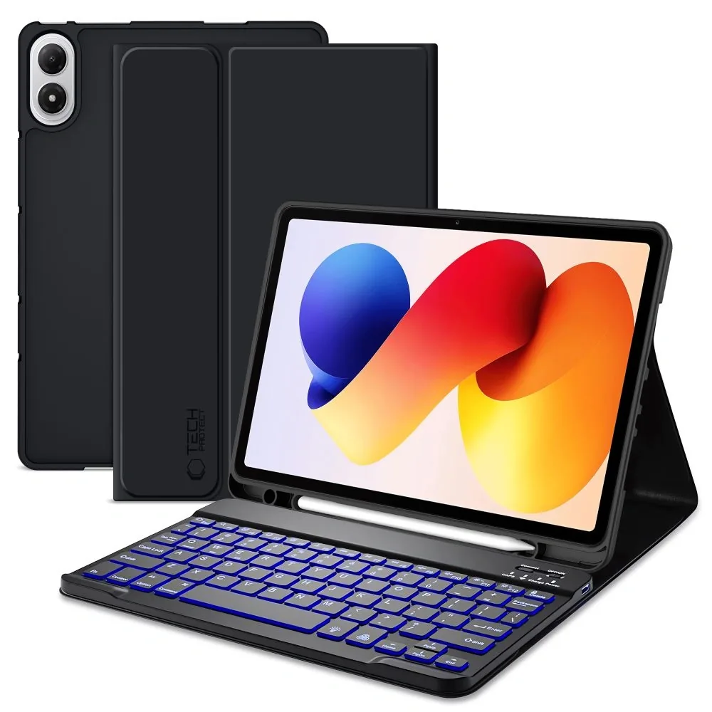 Kryt Tech-Protect SmartCase Pen + Keyboard Xiaomi Poco Pad M1 / Redmi Pad 2 Pro 12.1 Black