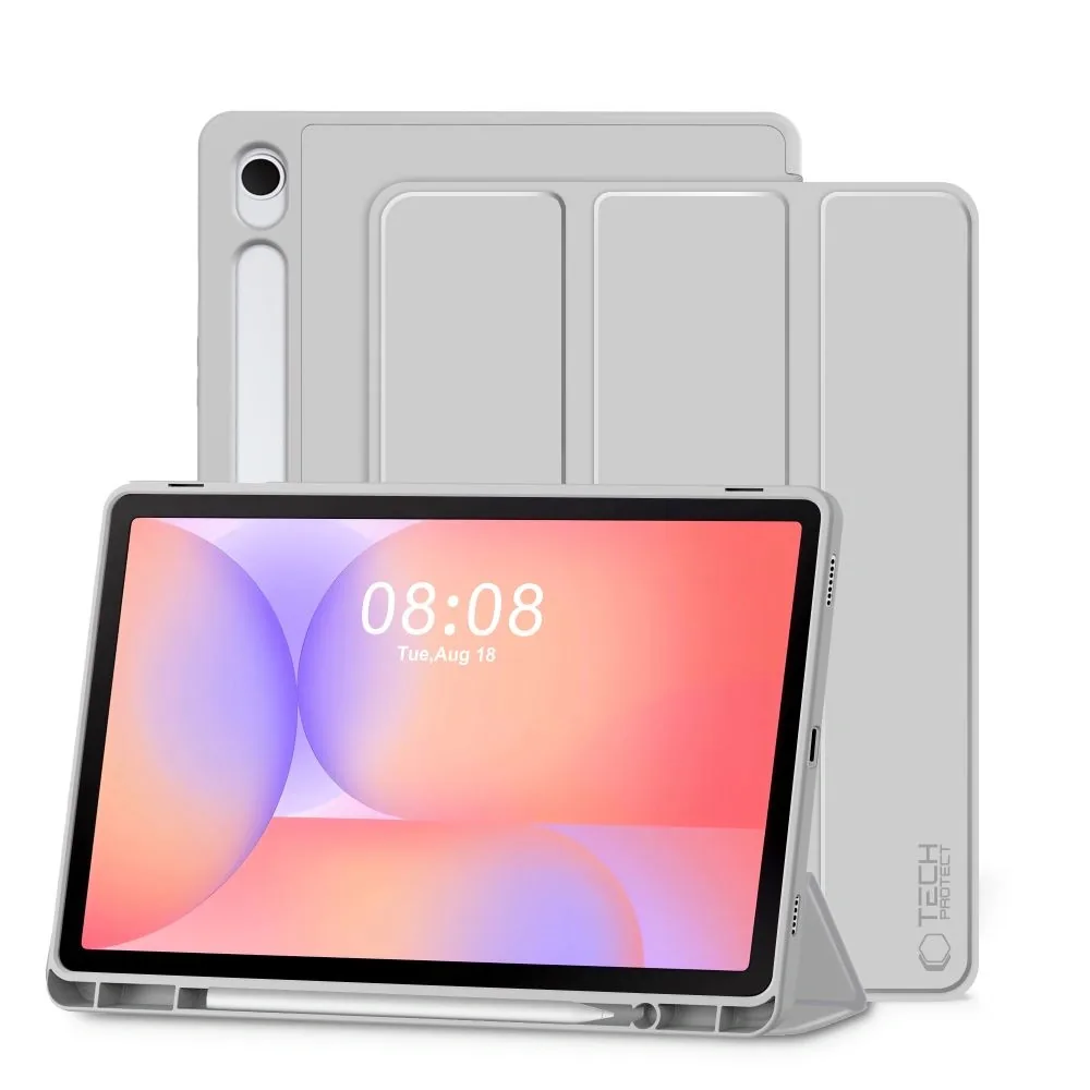 Kryt Tech-Protect SmartCase Pen Samsung Galaxy Tab S9 11.0 / S9 FE / S10 FE / S10 Lite 10.9 X710 / X716b / X510 / X516b / X520 / X526 / X400 / X406b Grey