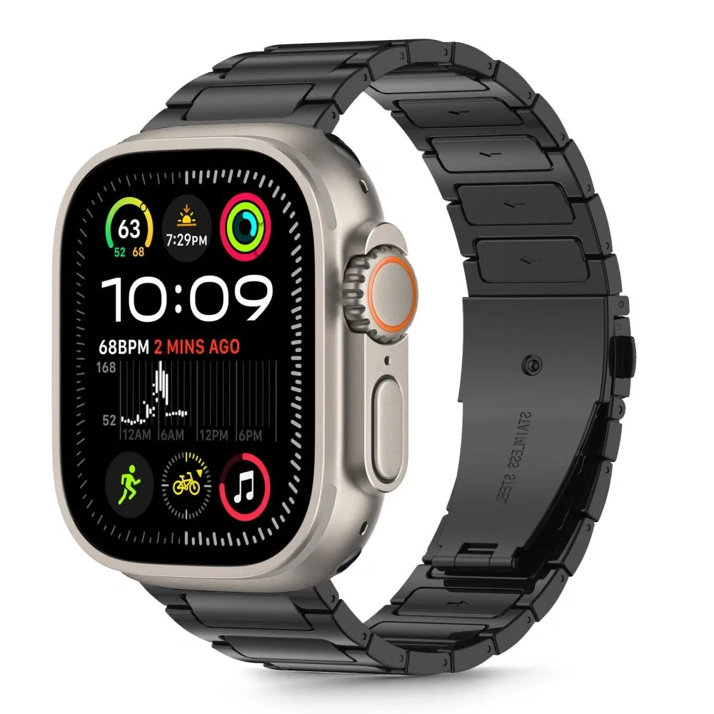 Tech-Protect Stainless Classic Apple Watch 6 / 7 / 8 / 9 / 10 / SE / Ultra 1 / 2 44/45/46/49mm Black
