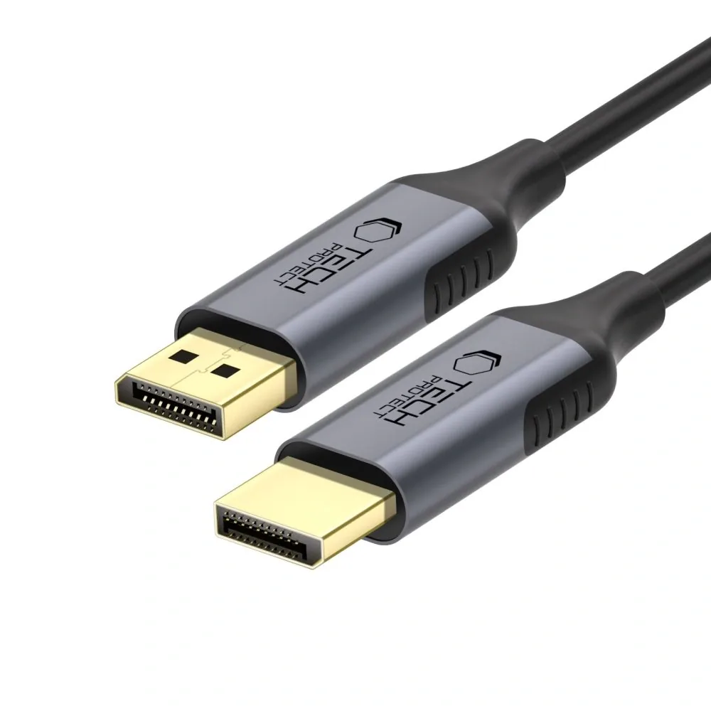 Kryt Tech-Protect Ultraboost Cable DisplayPort / DisplayPort 1.4 4K 60Hz 200cm Black