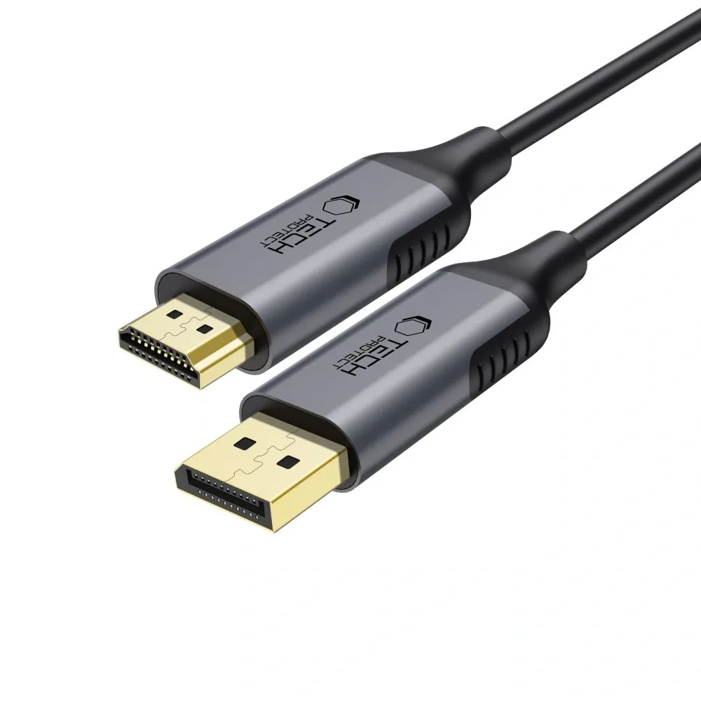 Kryt Tech-Protect Ultraboost Cable DisplayPort / HDMI 2.0 4K 60Hz 200cm Black