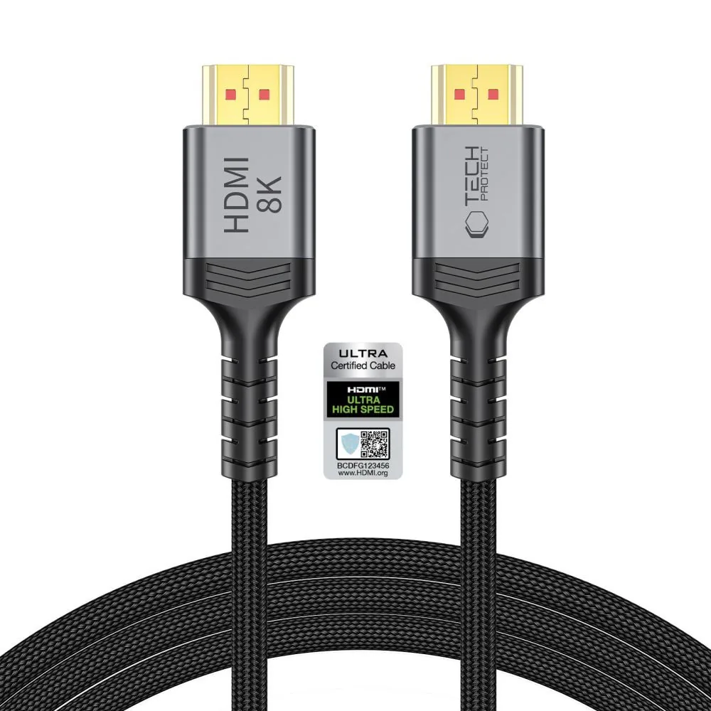 Tech-Protect Ultraboost Cable HDMI 2.1 4k 120Hz, 8K60Hz 200cm Black