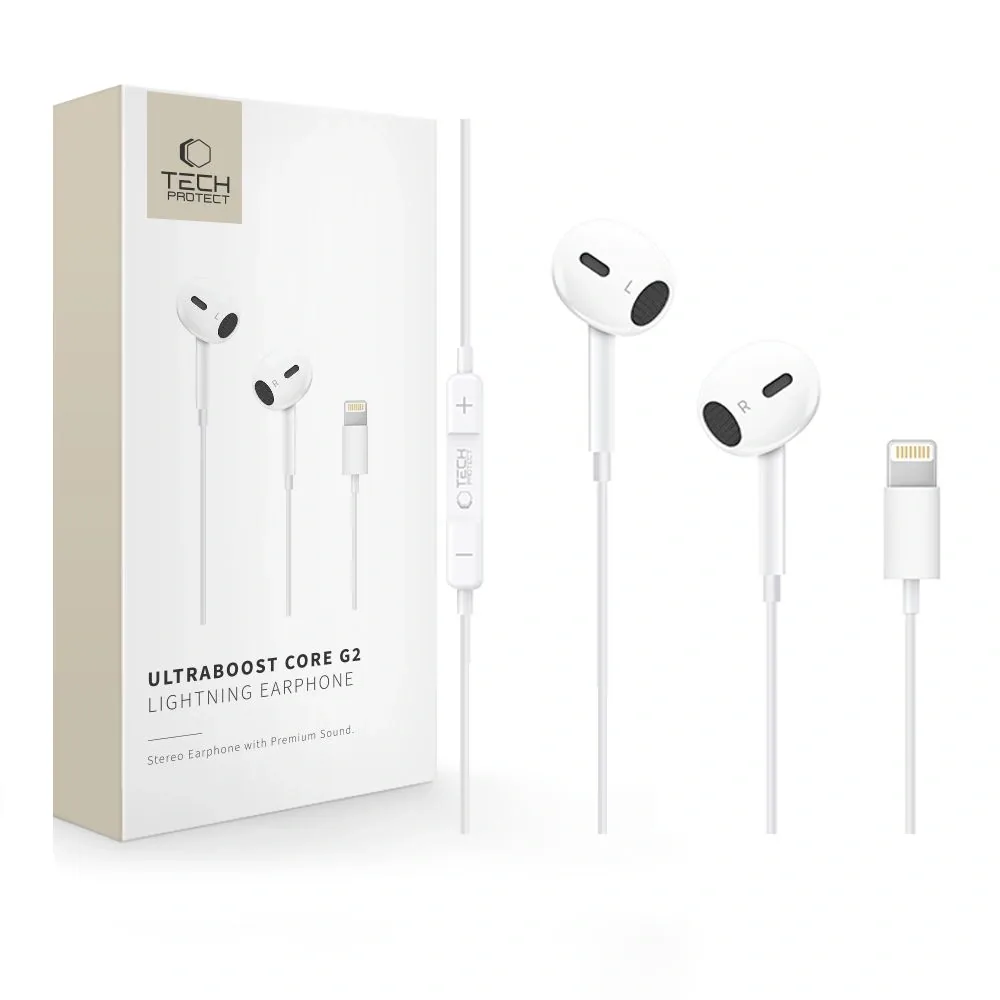 Kryt Tech-Protect Ultraboost Lightning Earphone Core G2 White