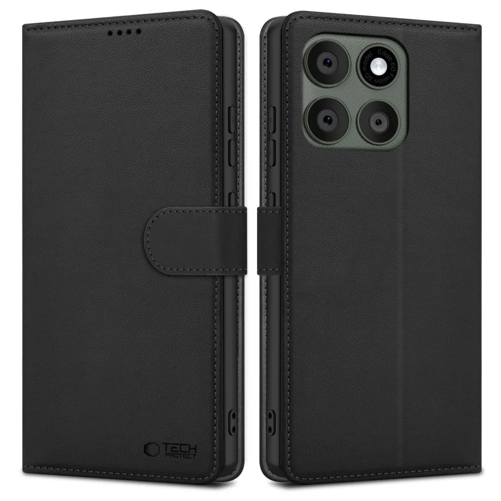 Knížkové pouzdro Tech-Protect Wallet Motorola Edge 60 Pro Black
