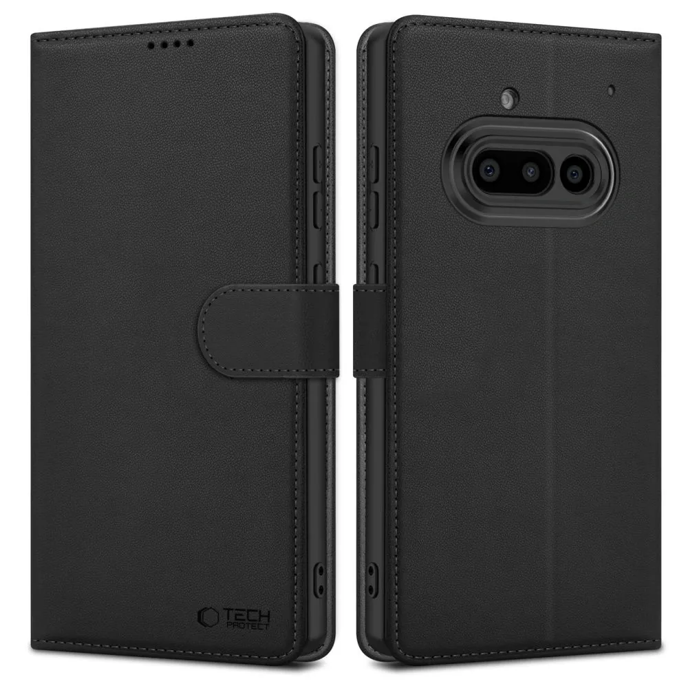 Knížkové pouzdro Tech-Protect Wallet Nothing Phone 3a Matte Black