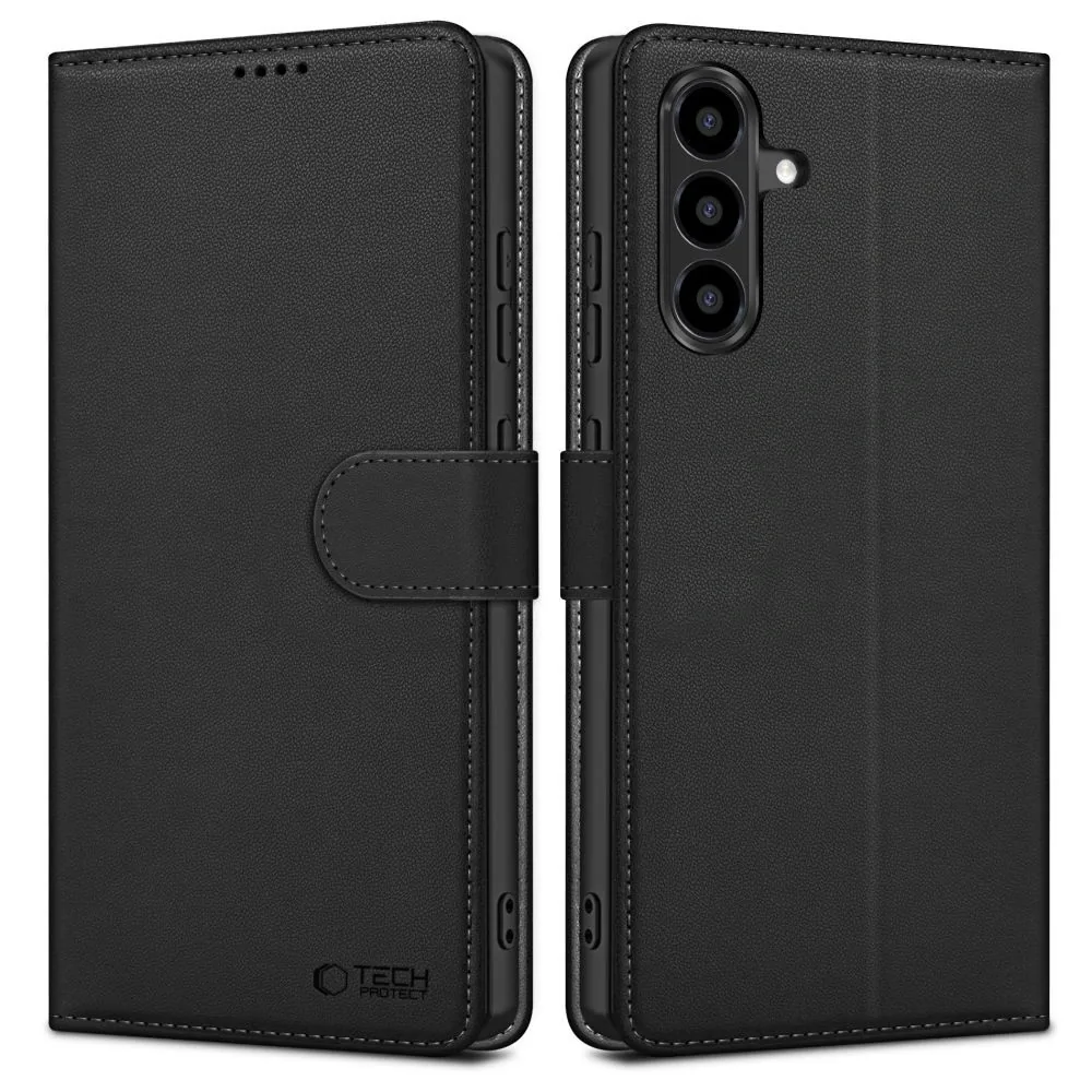 Knížkové pouzdro Tech-Protect Wallet Samsung Galaxy A36 5G Matte Black