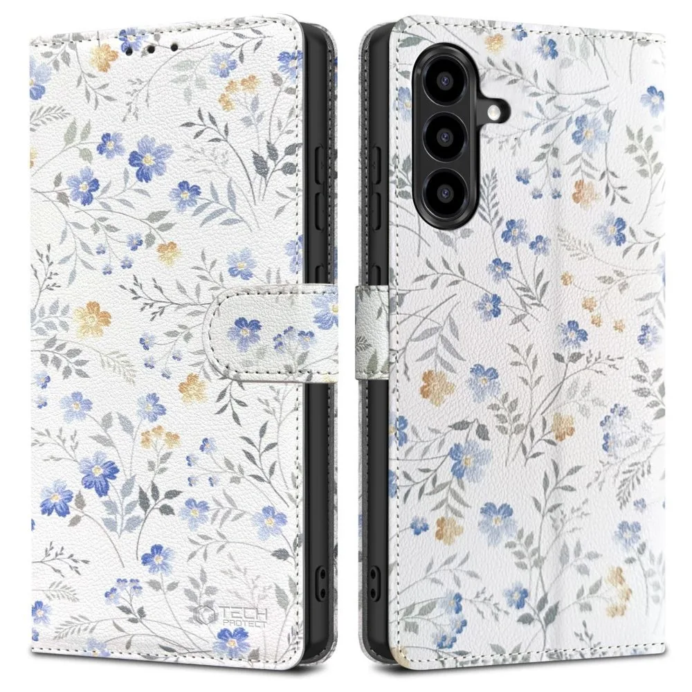Knížkové pouzdro Tech-Protect Wallet Samsung Galaxy A57 5G Spring Flowers