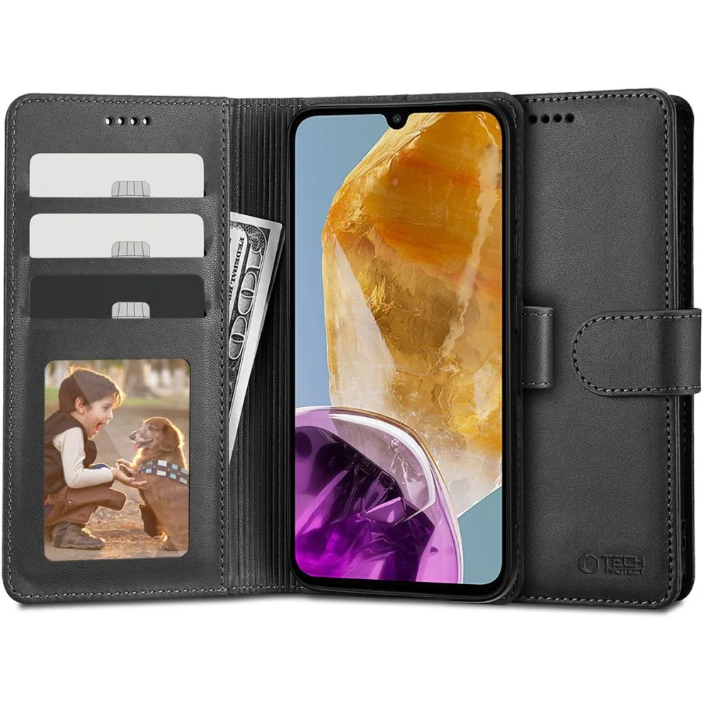 Knížkové pouzdro Tech-Protect Wallet Samsung Galaxy M15 5G Black