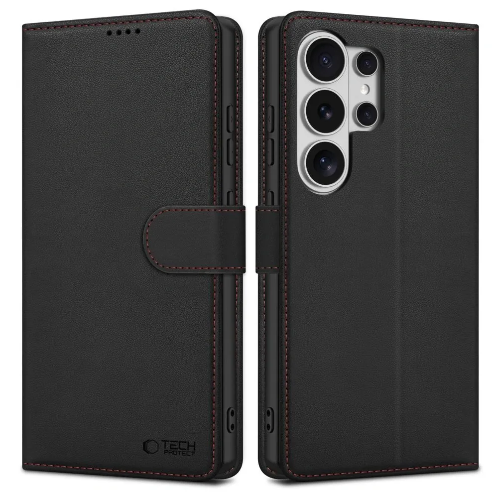 Knížkové pouzdro Tech-Protect Wallet Samsung Galaxy S26 Ultra Black/red