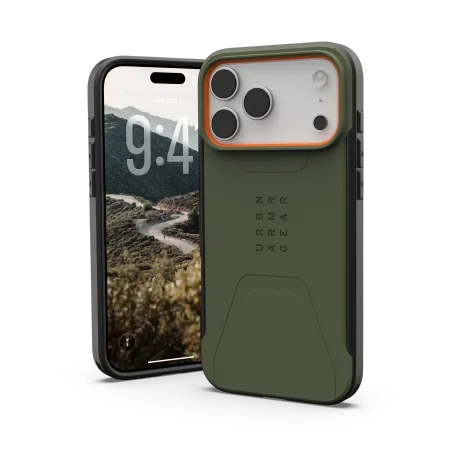 Kryt UAG Urban Armor Gear Civilian MagSafe Apple iPhone 17 Pro Max MagSafe (olive/orange)
