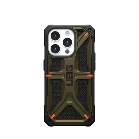 Kryt UAG Urban Armor Gear Monarch Apple iPhone 15 Pro (kevlar element green)