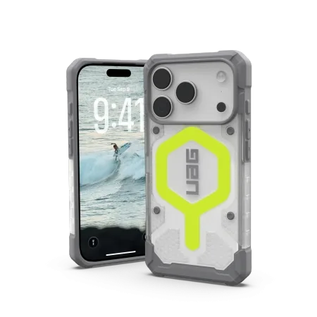 Kryt UAG Urban Armor Gear Pathfinder Clear MagSafe Apple iPhone 17 Pro MagSafe (active neon)