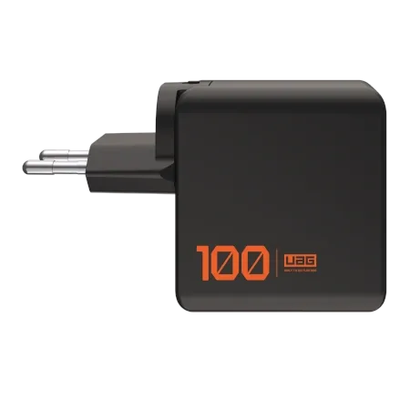 Síťová nabíječka UAG Urban Armor Gear SRGE Charger 100W USB-A, 2xUSB-C, EU, UK, US plugs included (black)