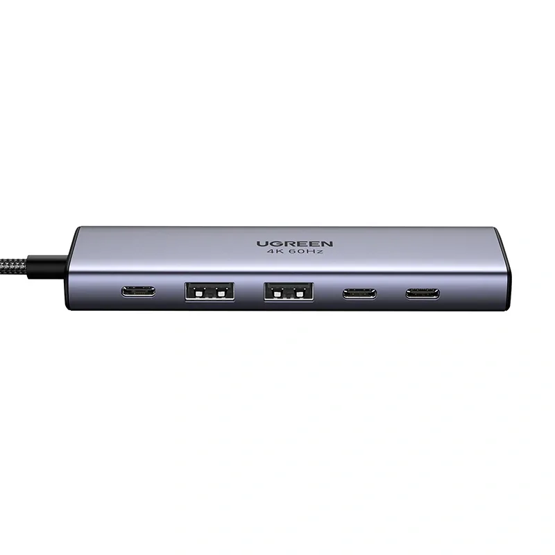 UGREEN CM511 HUB USB-C / HDMI 4K60Hz, 2xUSB-A 3.2, 2xUSB-C 3.2, USB-C PD 100W