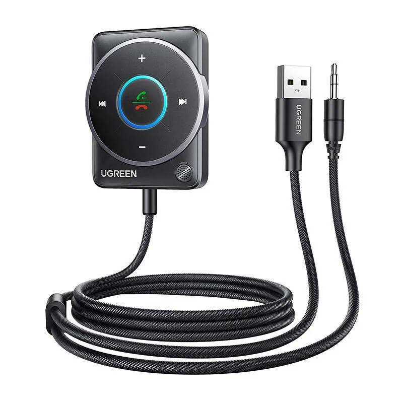 UGREEN CM723 Bluetooth adapter 5.4 , USB-A + mini jack 3.5mm, built-in microphone black