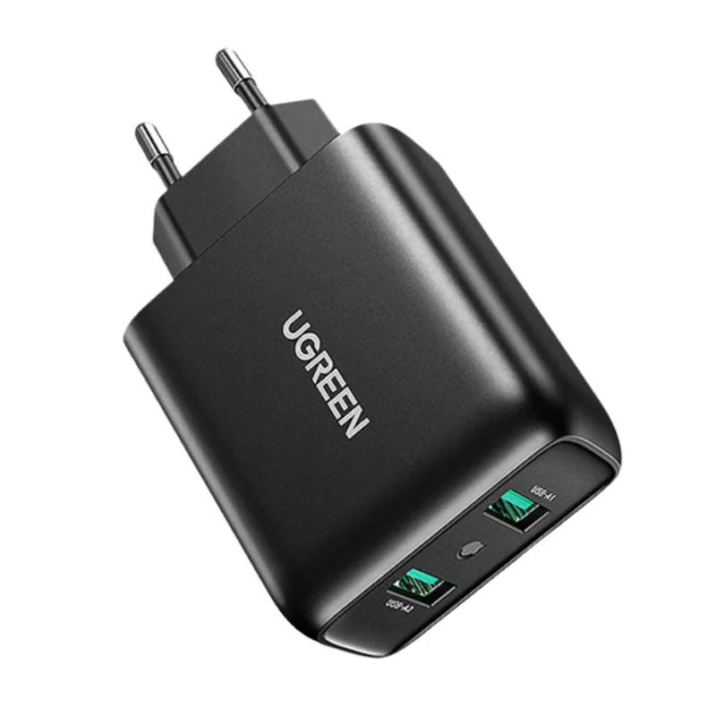 Síťová nabíječka UGREEN  2xUSB-A, 18W, PD3.0, EU (black)
