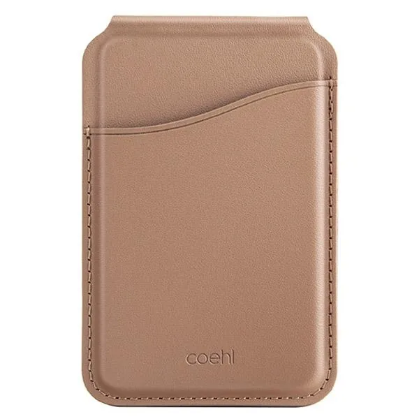 Knížkové pouzdro UNIQ Coehl Esme MagSafe magnetic wallet with mirror and stand dusty nude