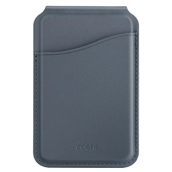 Knížkové pouzdro UNIQ Coehl Esme MagSafe magnetic wallet with mirror and stand sapphire blue