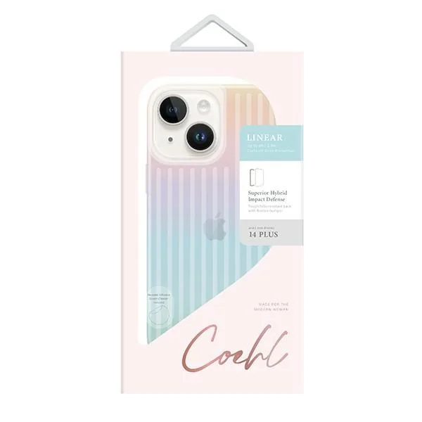 Kryt UNIQ Coehl Linear Apple iPhone 14 Plus / 15 Plus iridescent