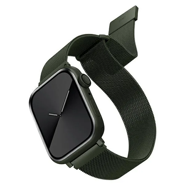 Kryt UNIQ Dante strap Apple Watch Series 4/5/6/7/SE/8/9/10 40/41/42mm Stainless Steel green